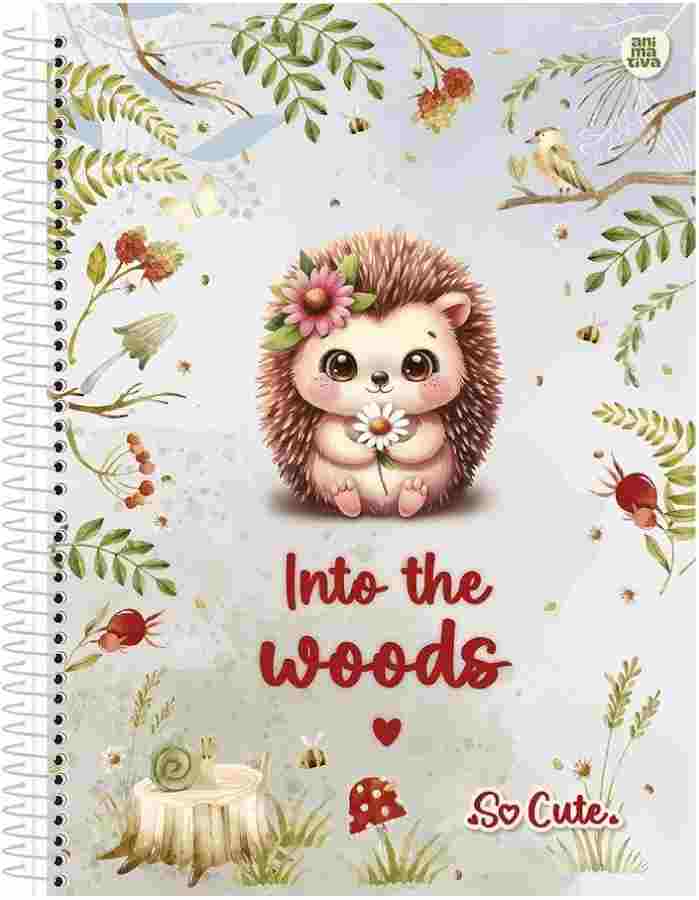 CADERNO ESPIRAL 1/4 C.D.SO CUTE 